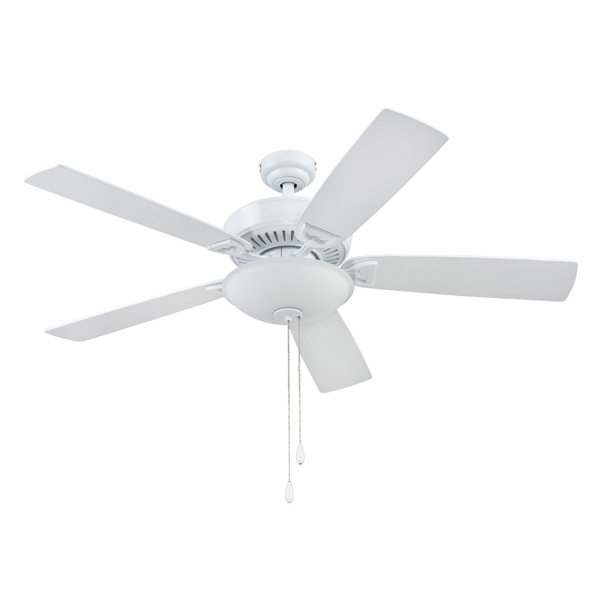 52 Inch Montlake, White, Pull Chain, Ceiling Fan