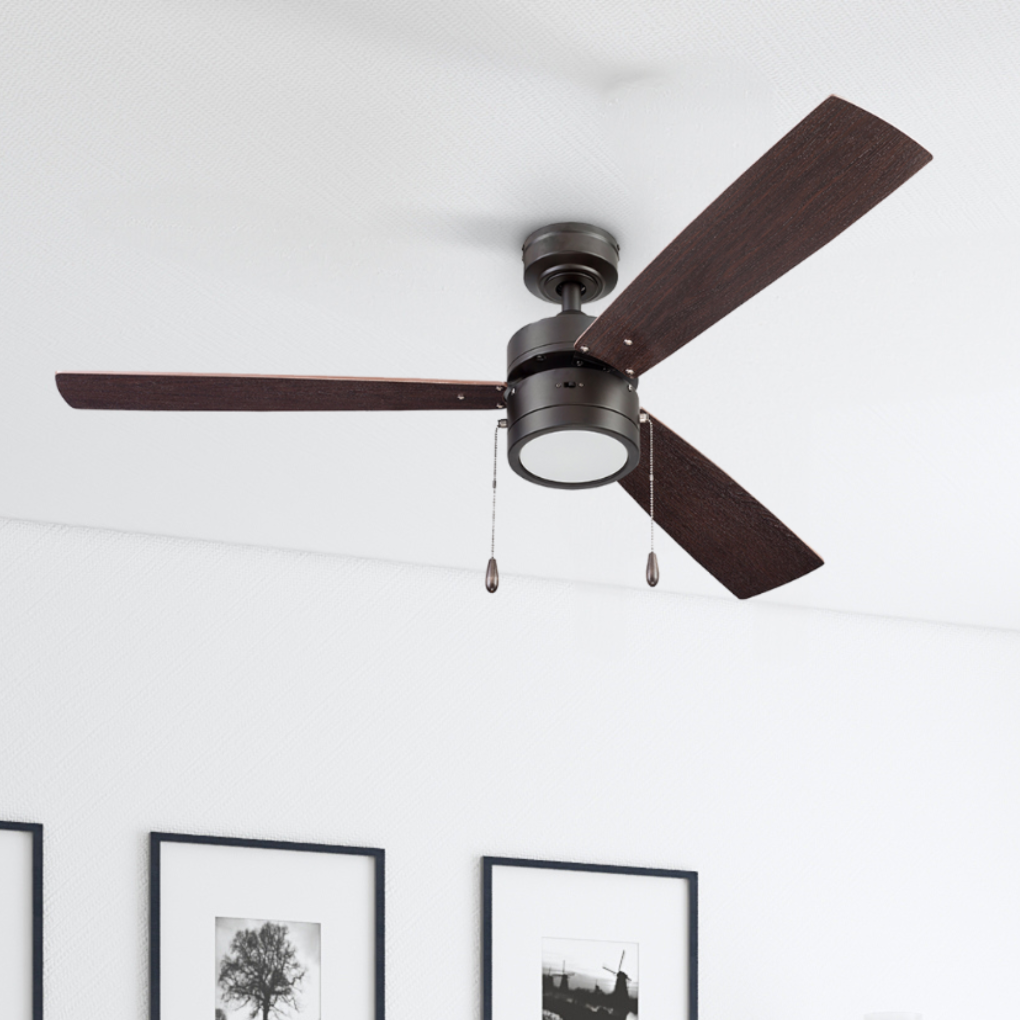 52 Inch Madrona, Espresso Bronze, Pull Chain, Ceiling Fan