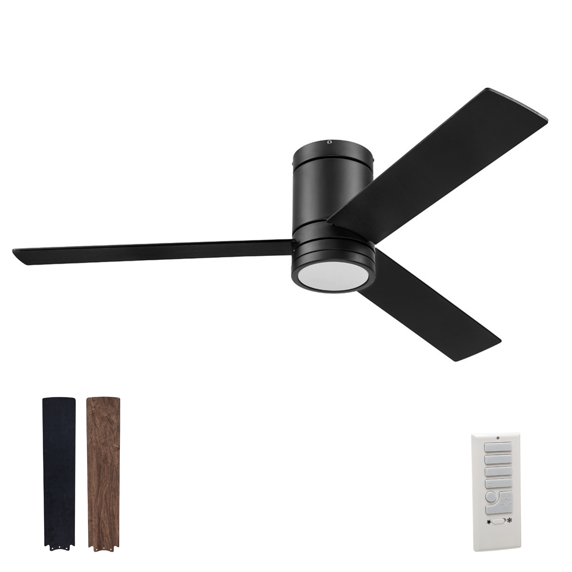 52 Inch Espy, Matte Black, Remote Control, Ceiling Fan