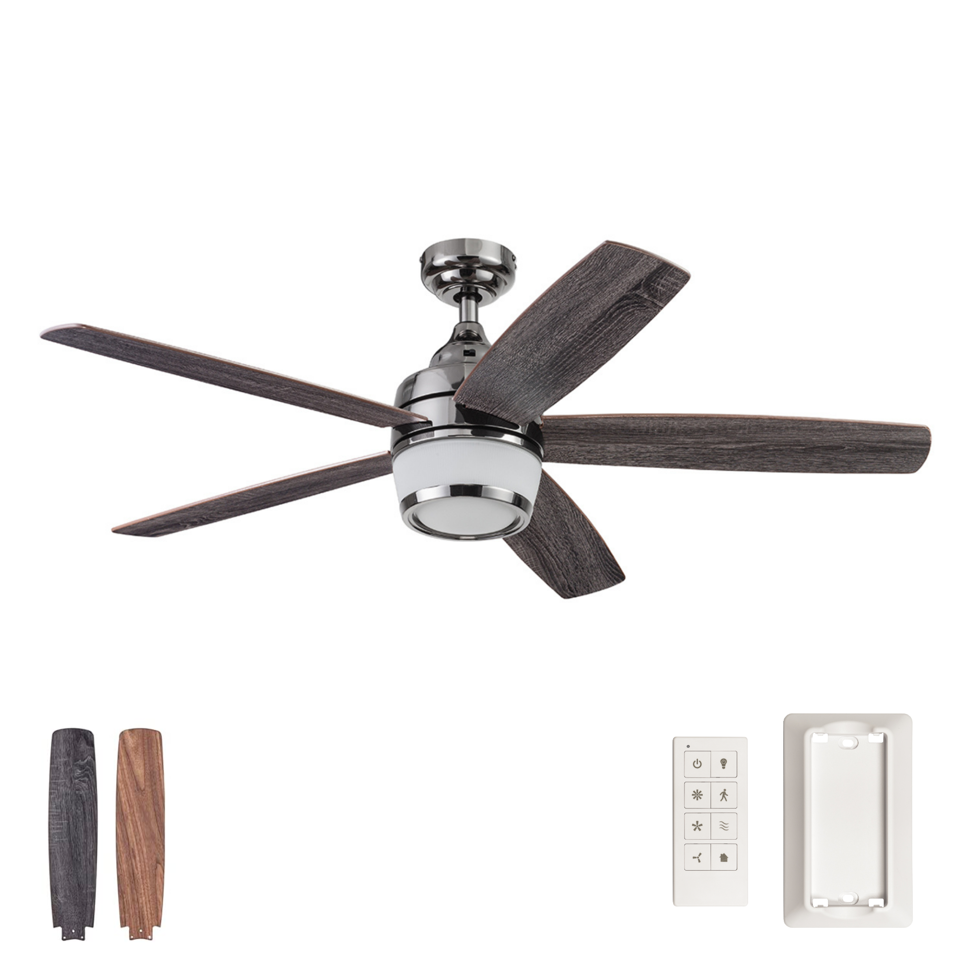 48 Inch Tennyson, Gun Metal, Remote Control, Ceiling Fan