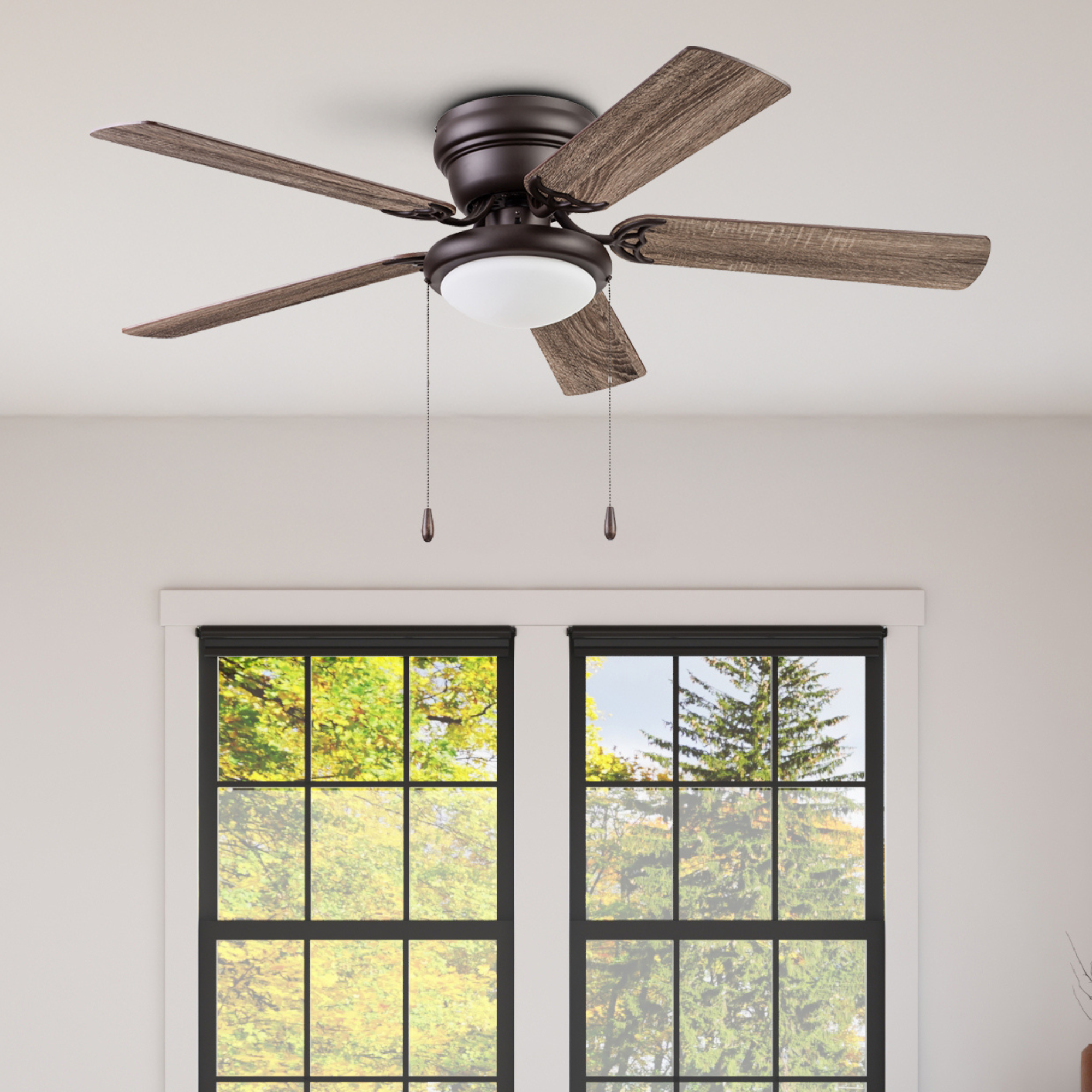 52 Inch West Hill, Sienna, Pull Chain, Ceiling Fan