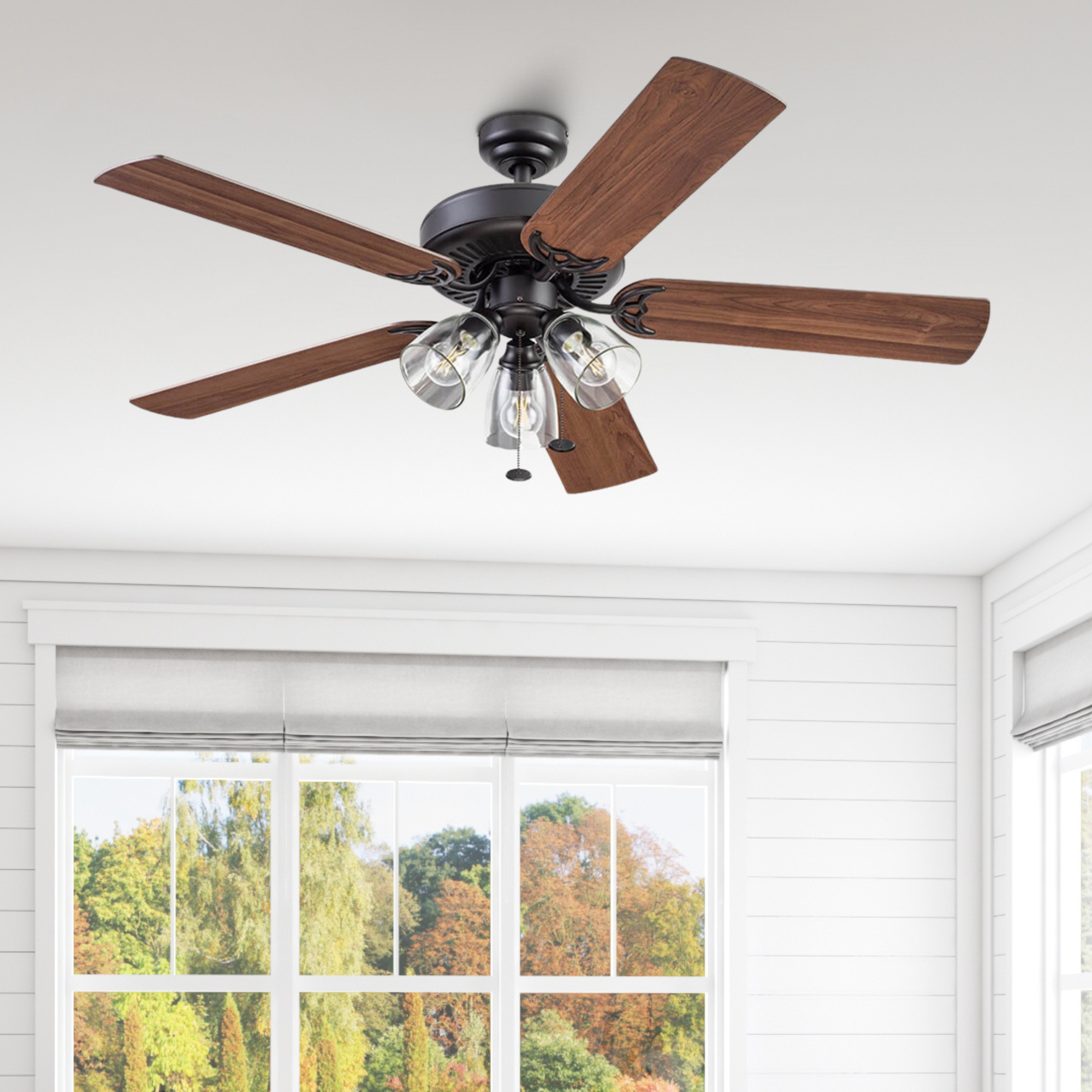 52 Inch Saybrook, Espresso Bronze, Pull Chain, Ceiling Fan