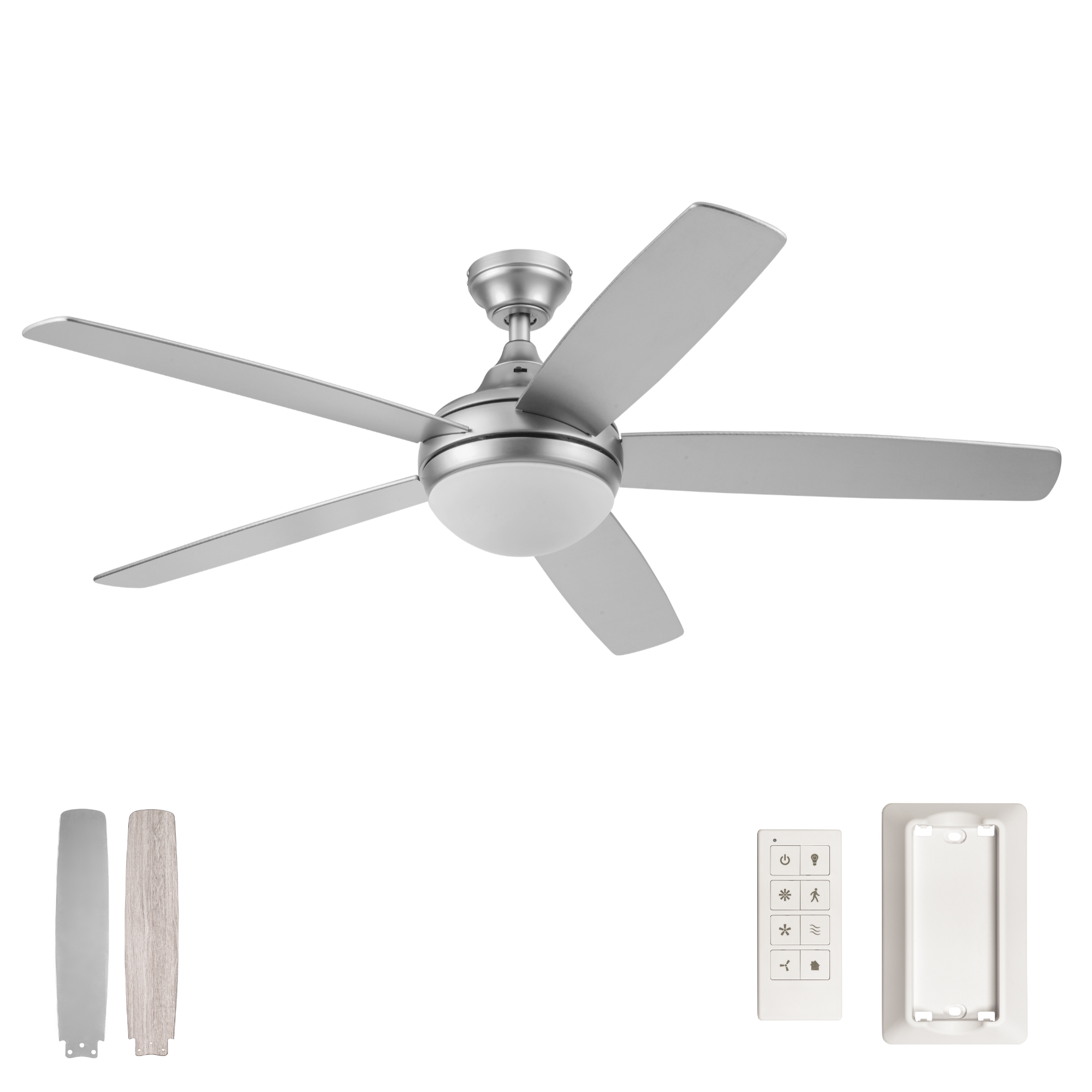 52 Inch Ashby, Pewter, Remote Control, Ceiling Fan