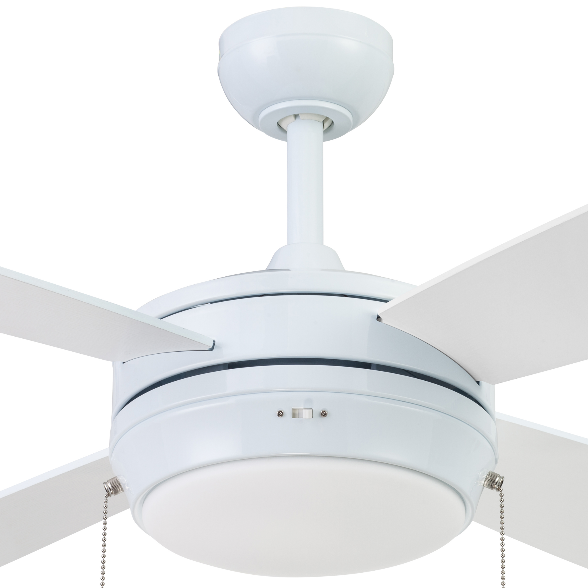 52 Inch Kailani, Bright White, Pull Chain, Ceiling Fan