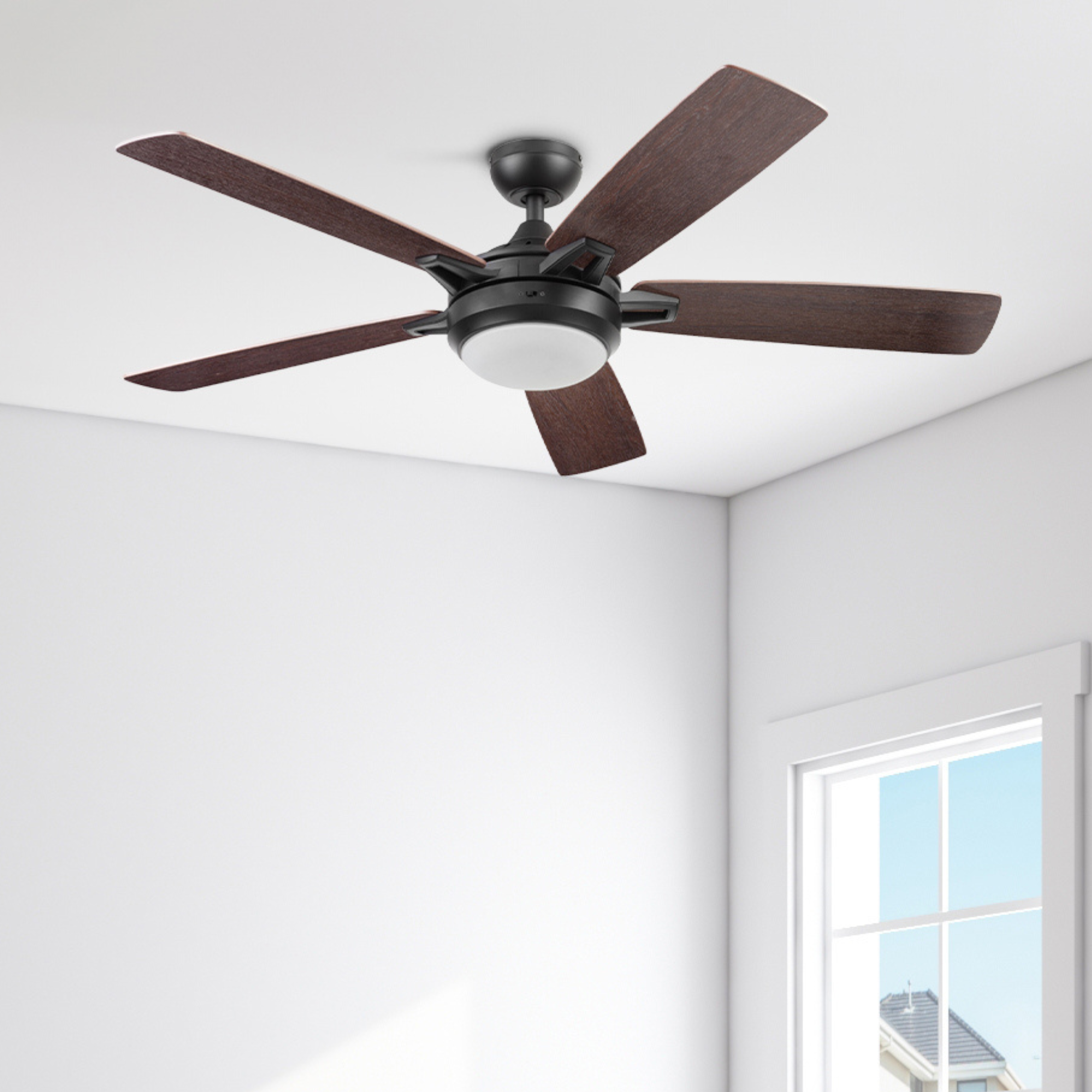 52 Inch Lorelai, Espresso, Remote Control, Smart Ceiling Fan