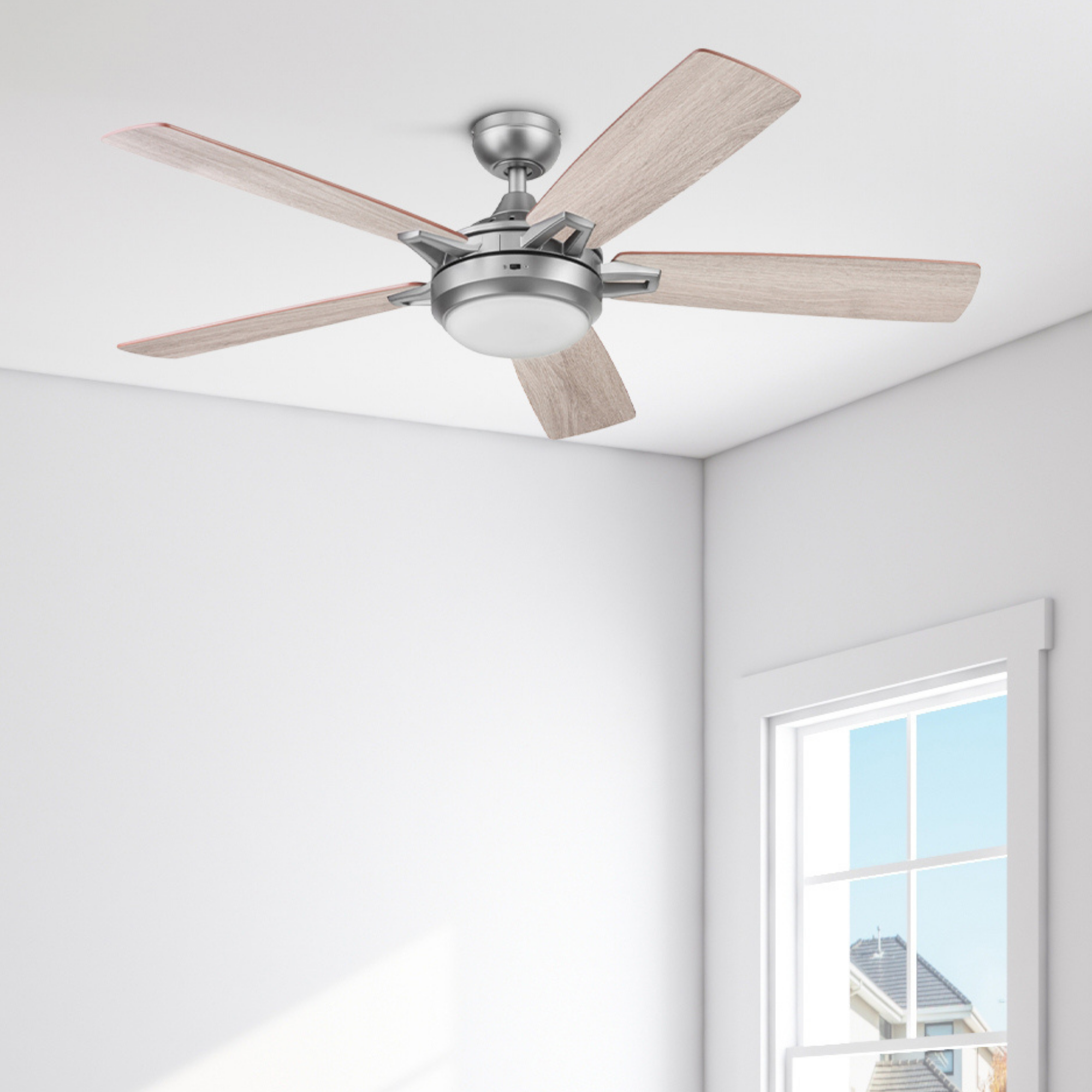 52 Inch Lorelai, Pewter, Remote Control, Smart Ceiling Fan