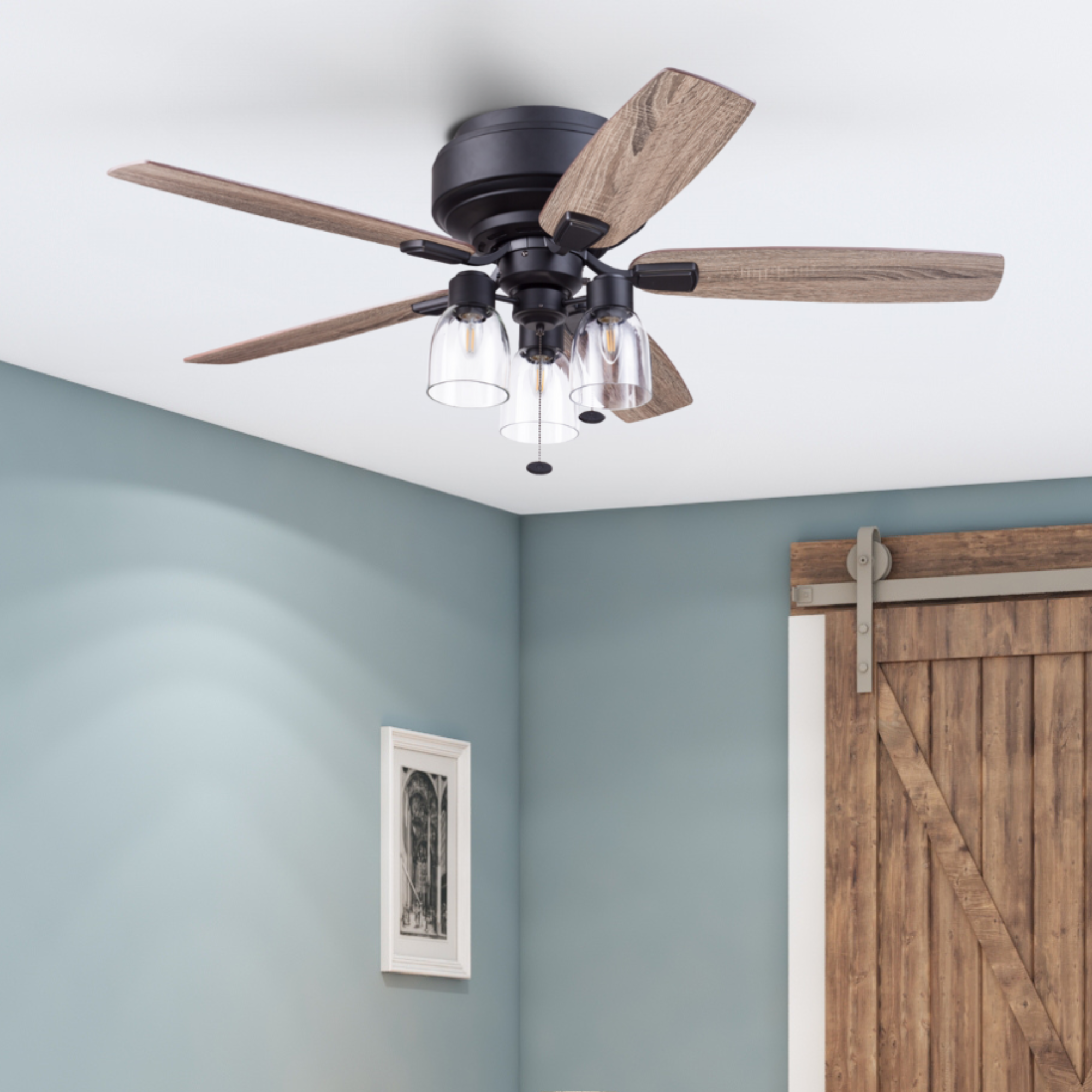 52 Inch Magonia, Matte Black, Pull Chain, Quick Attach™ Ceiling Fan