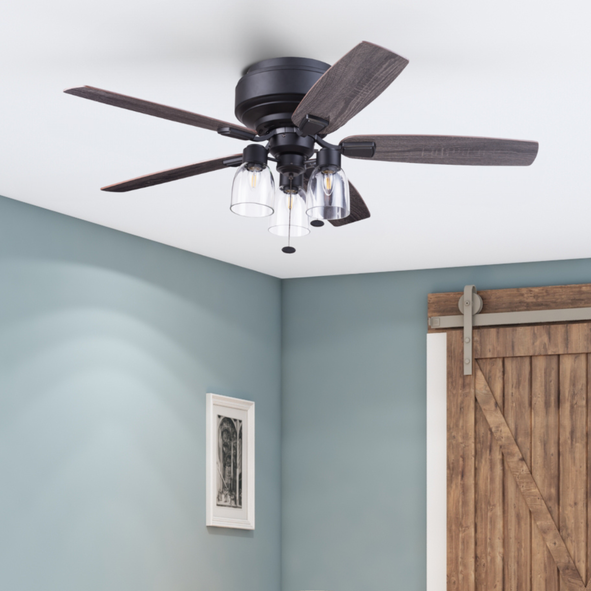 52 Inch Magonia, Matte Black, Pull Chain, Quick Attach™ Ceiling Fan