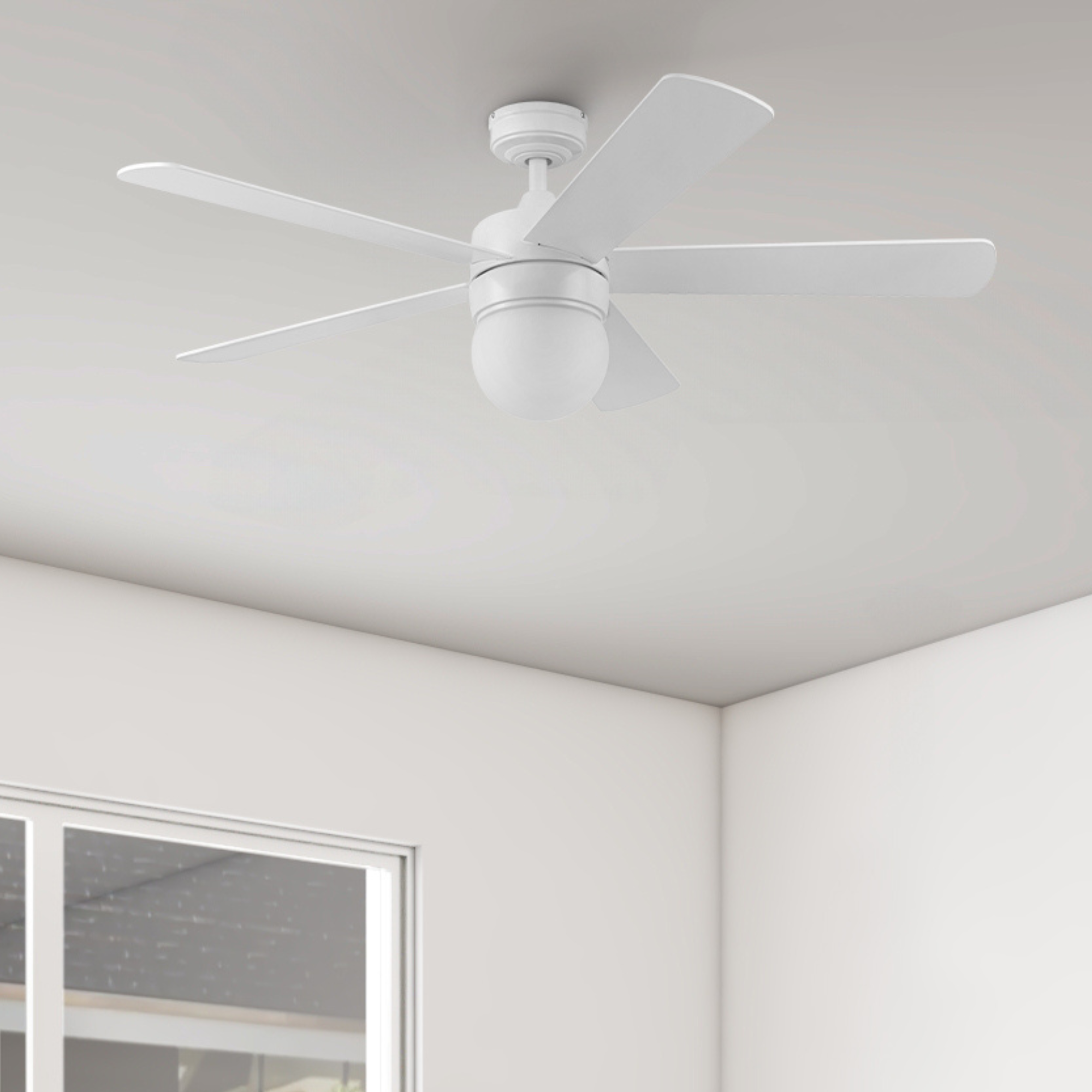 52 Inch Ardrey Kell, White, Remote Control, Ceiling Fan