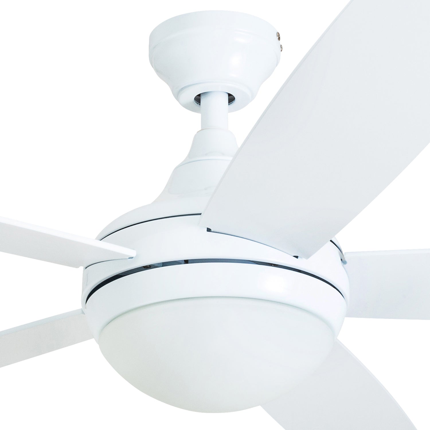 52 Inch Ashby, White, Remote Control, Ceiling Fan by Prominence Home
