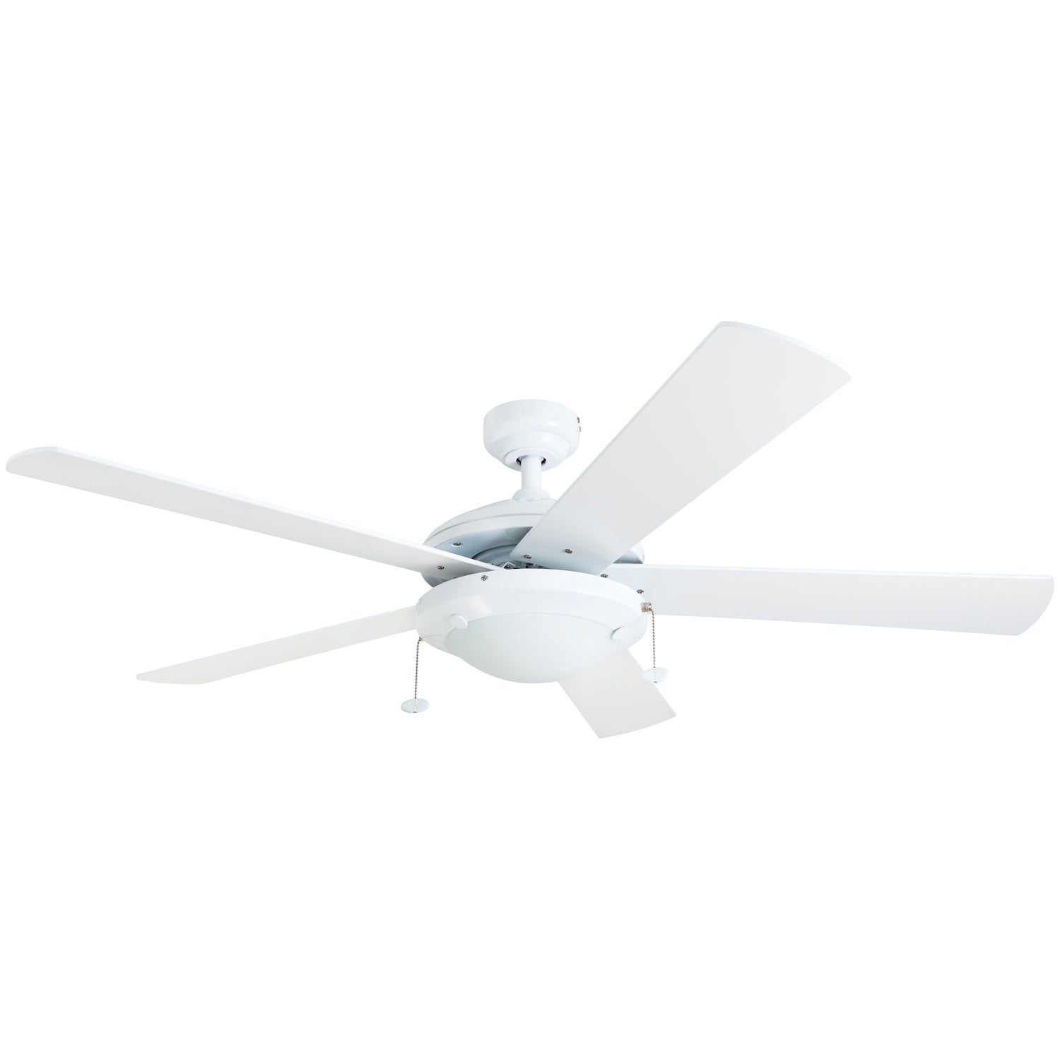 52 Inch Bolivar, White, Pull Chain, Ceiling Fan