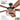 52 Inch Honeywell Carnegie Matte Black Ceiling Fan with Copper Cage Light and Remote by Honeywell