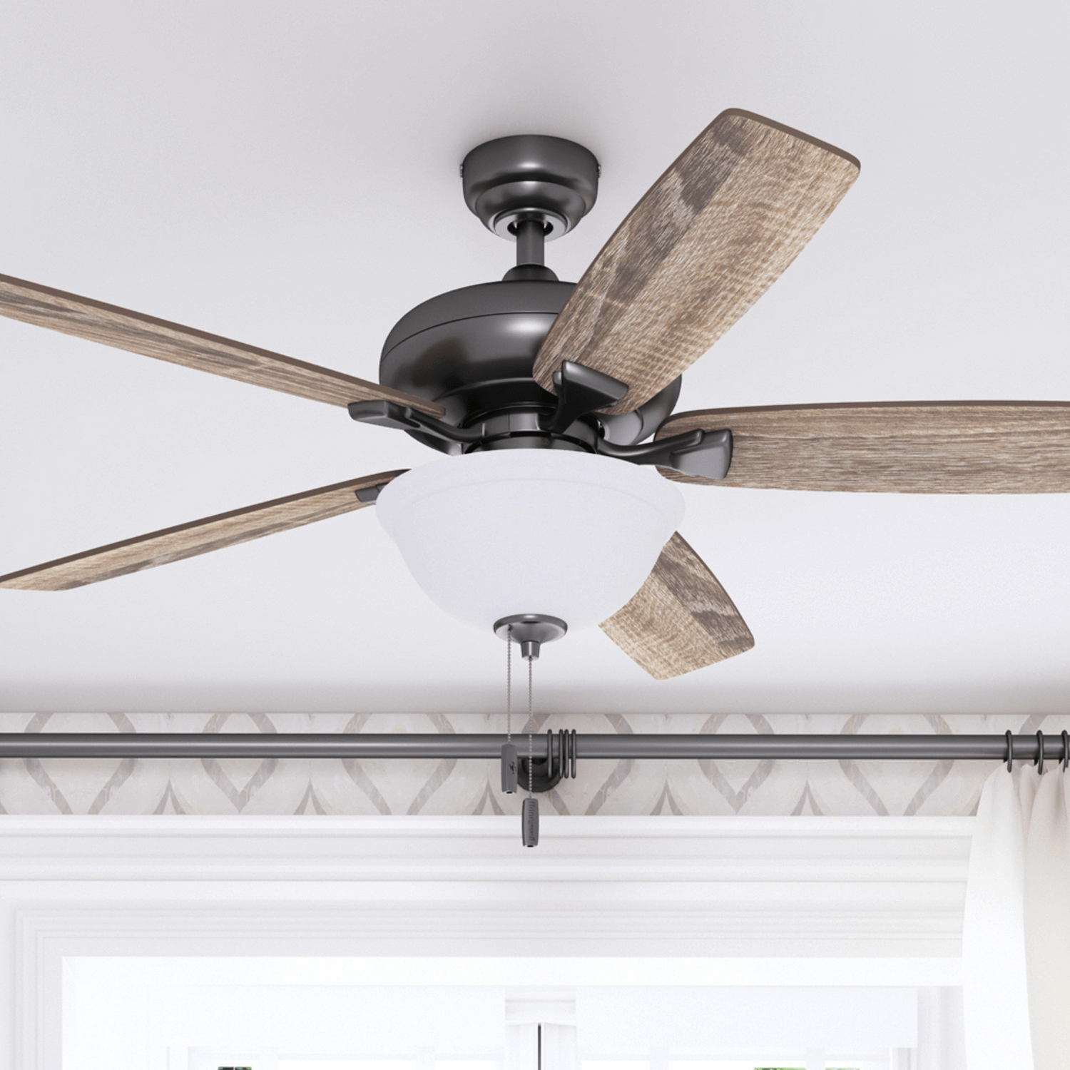 52 Inch Cannes, Bronze, Pull Chain, Ceiling Fan by Prominence Home