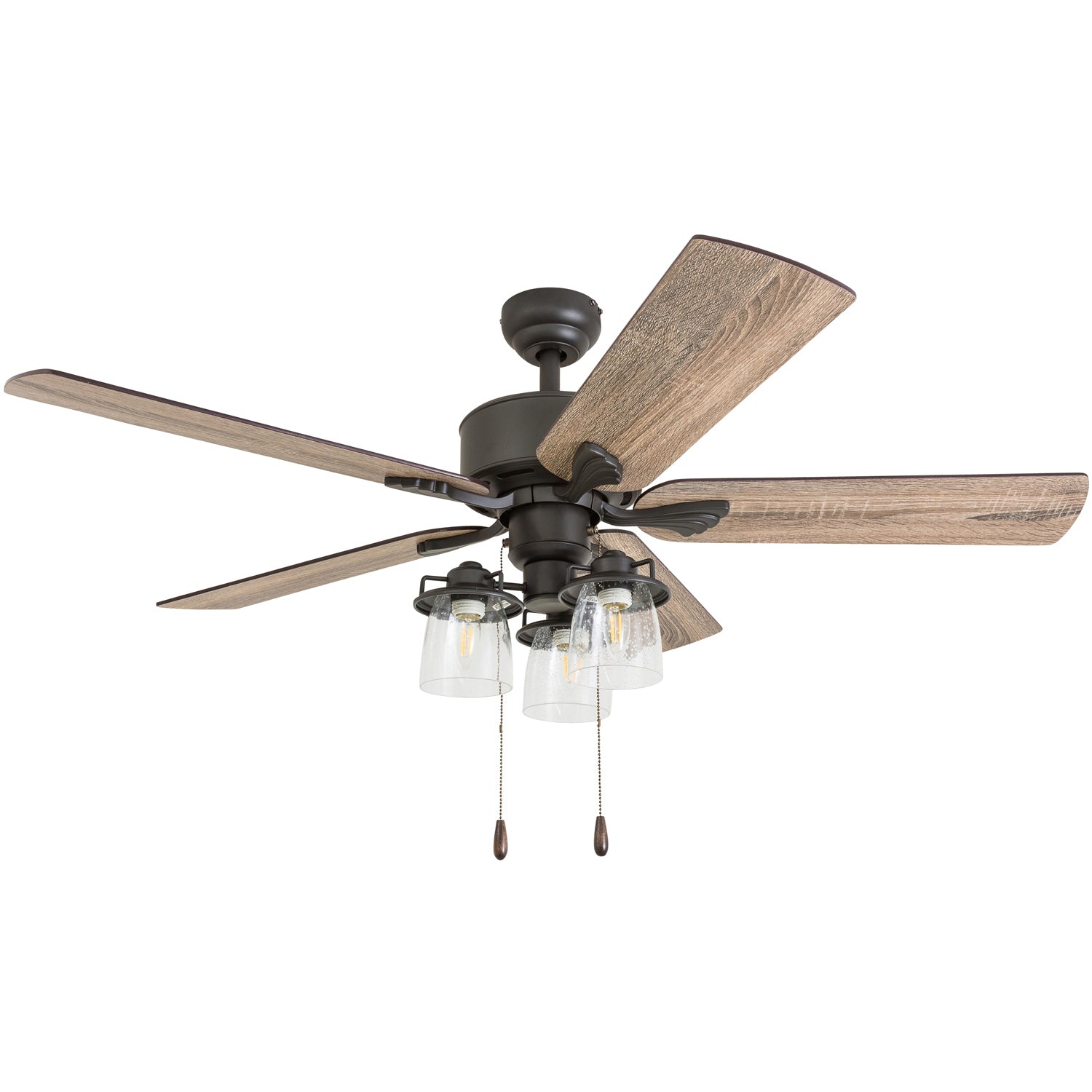 52 Inch River Run, Bronze, Pull Chain, Ceiling Fan by Prominence Home