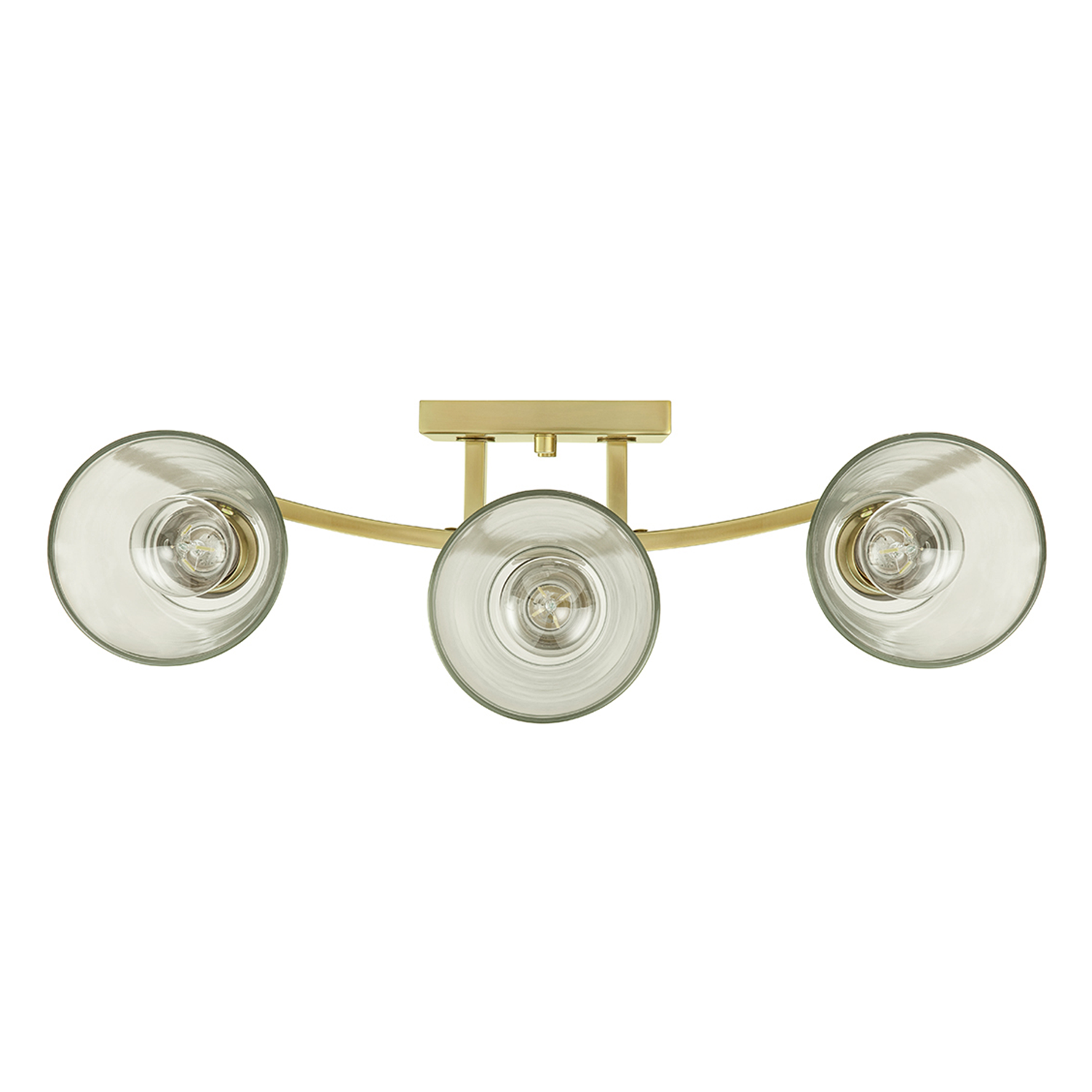 Fairendale, Vanity Light, Three Light, Clear Glass, Soft Gold by Prominence Home