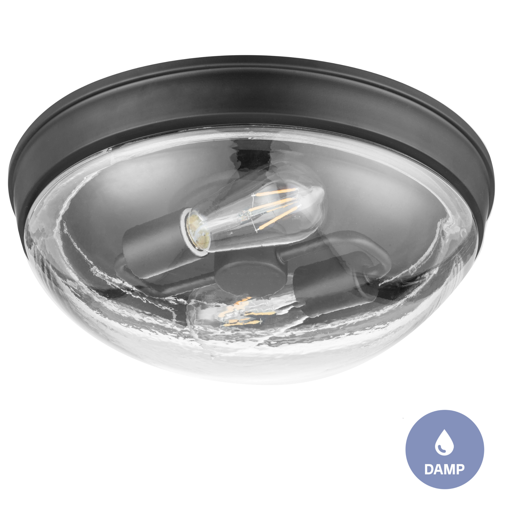 Dome Light Fixture Mount Light Glass Flush Dome Fixture Bowl Shaped LED Ceiling Light In