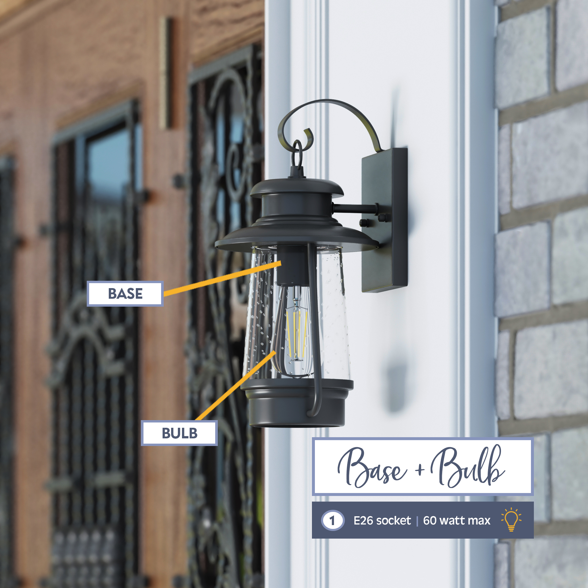 Wet rated deals outdoor wall lights