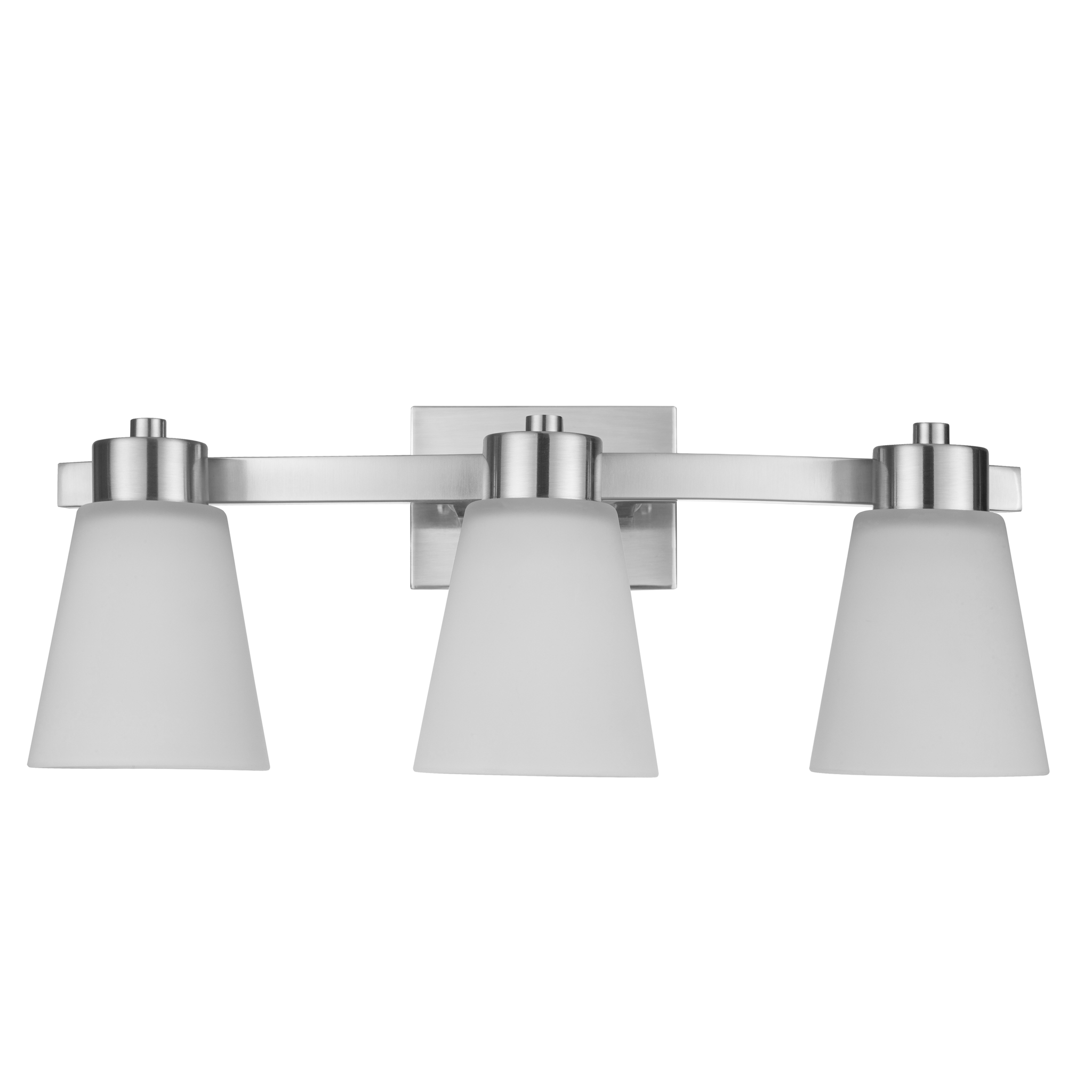 Fairendale, Vanity Light, Three Light, Frosted Glass, Brushed Nickel by Prominence Home
