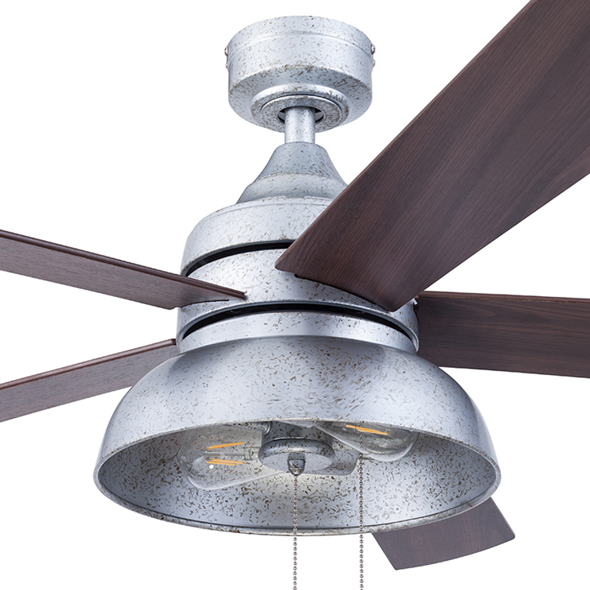 52 Inch Brightondale, Galvanized, Pull Chain, Indoor/Outdoor Ceiling Fan by Prominence Home