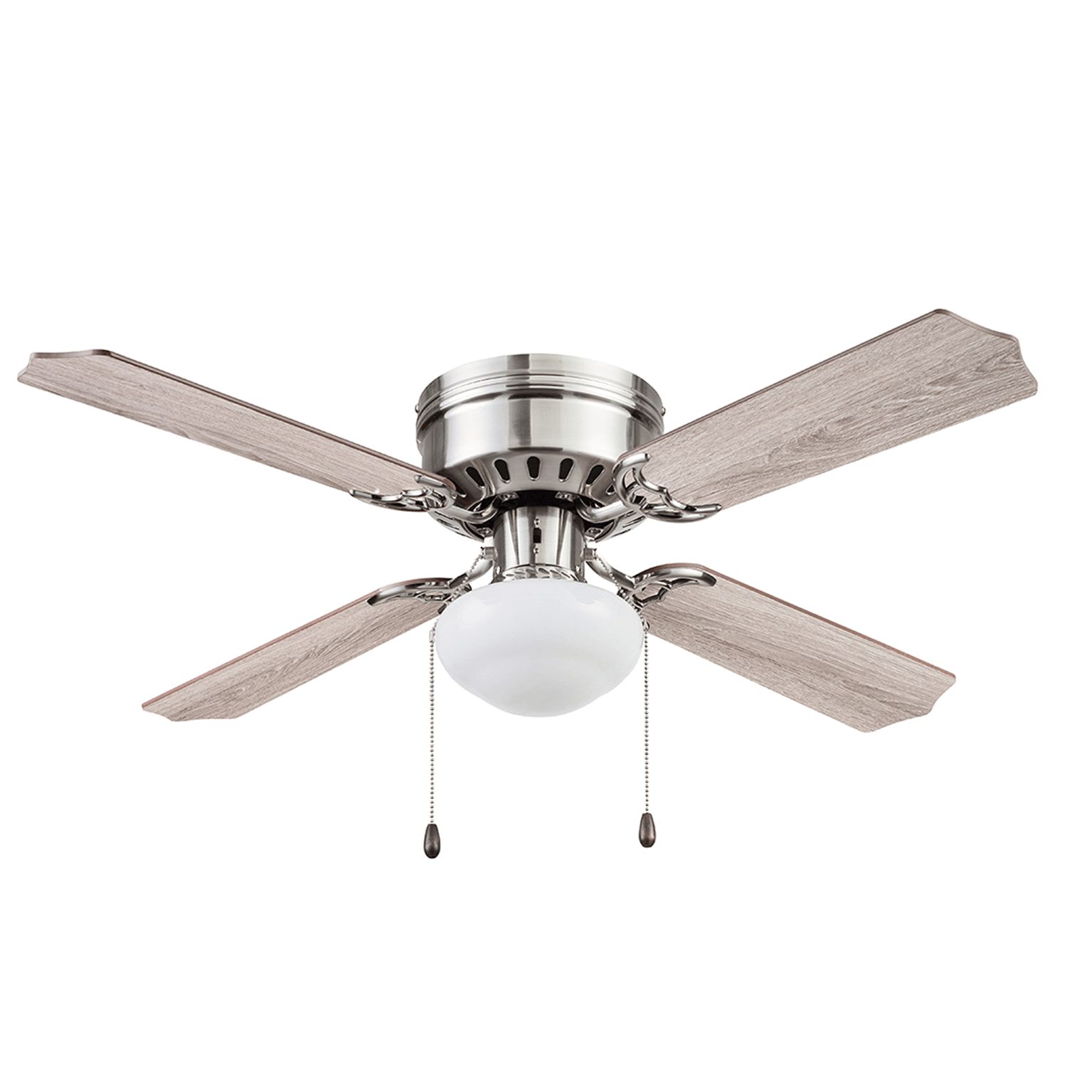 42 Inch Cherry Hill, Brushed Nickel, Pull Chain, Ceiling Fan by Prominence Home