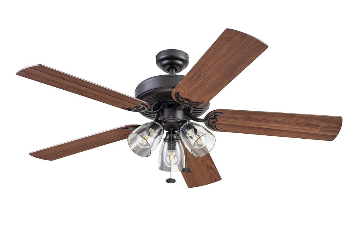 52 Inch Saybrook, Espresso Bronze, Pull Chain, Ceiling Fan by Prominence Home
