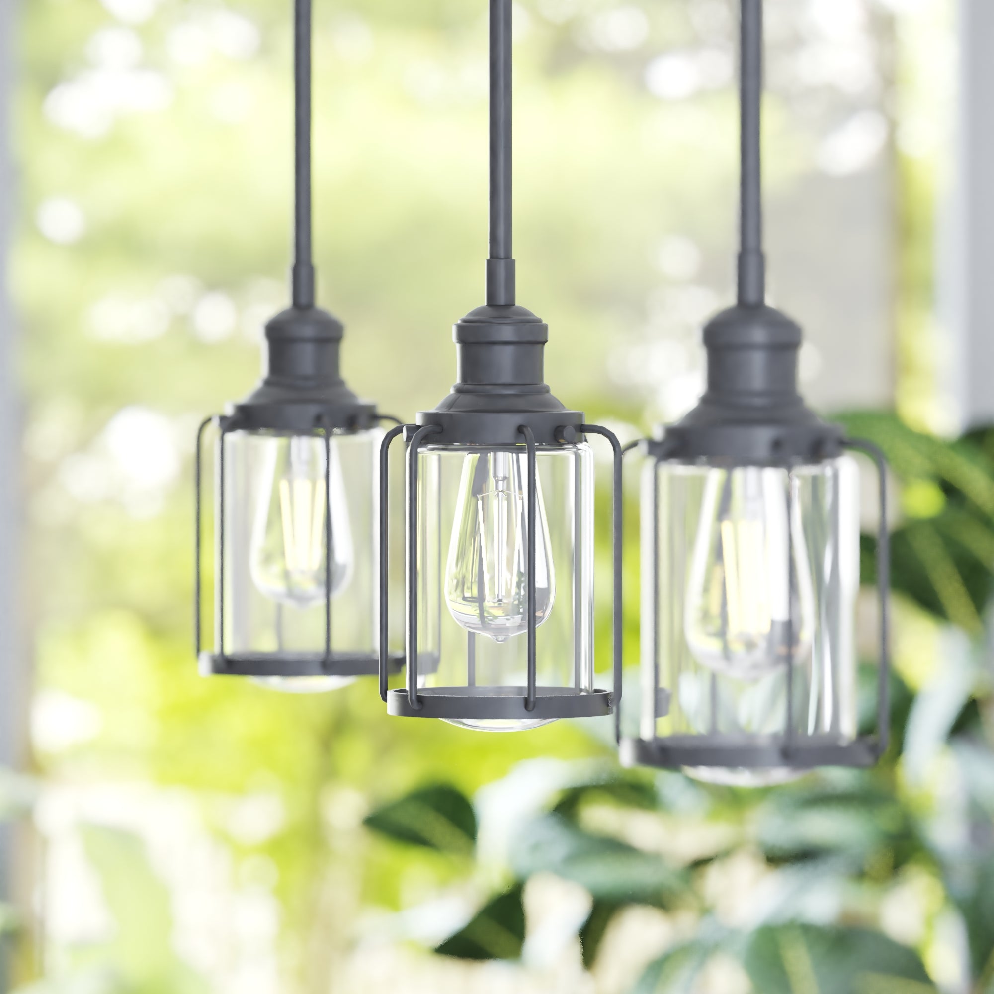 Lincoln Woods, Pendant Light, One Light, Matte Black by Prominence Home