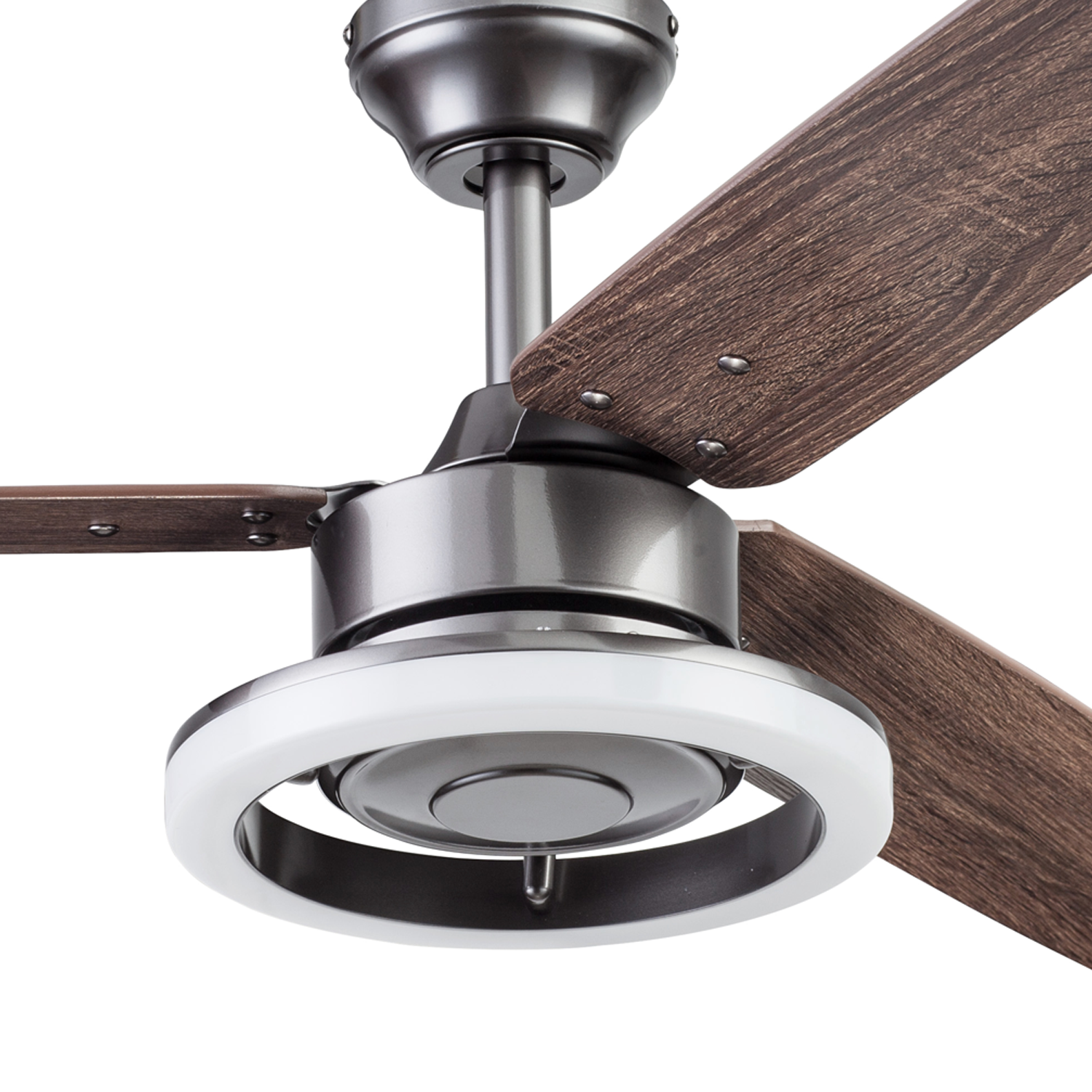 52 Inch Orbis, Gun Metal, Remote Control, Ceiling Fan by Prominence Home