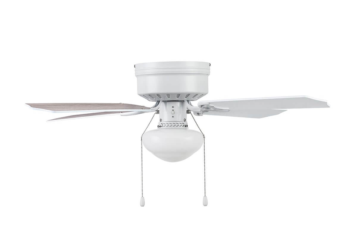 42 Inch Cherry Hill, White, Pull Chain, Ceiling Fan by Prominence Home