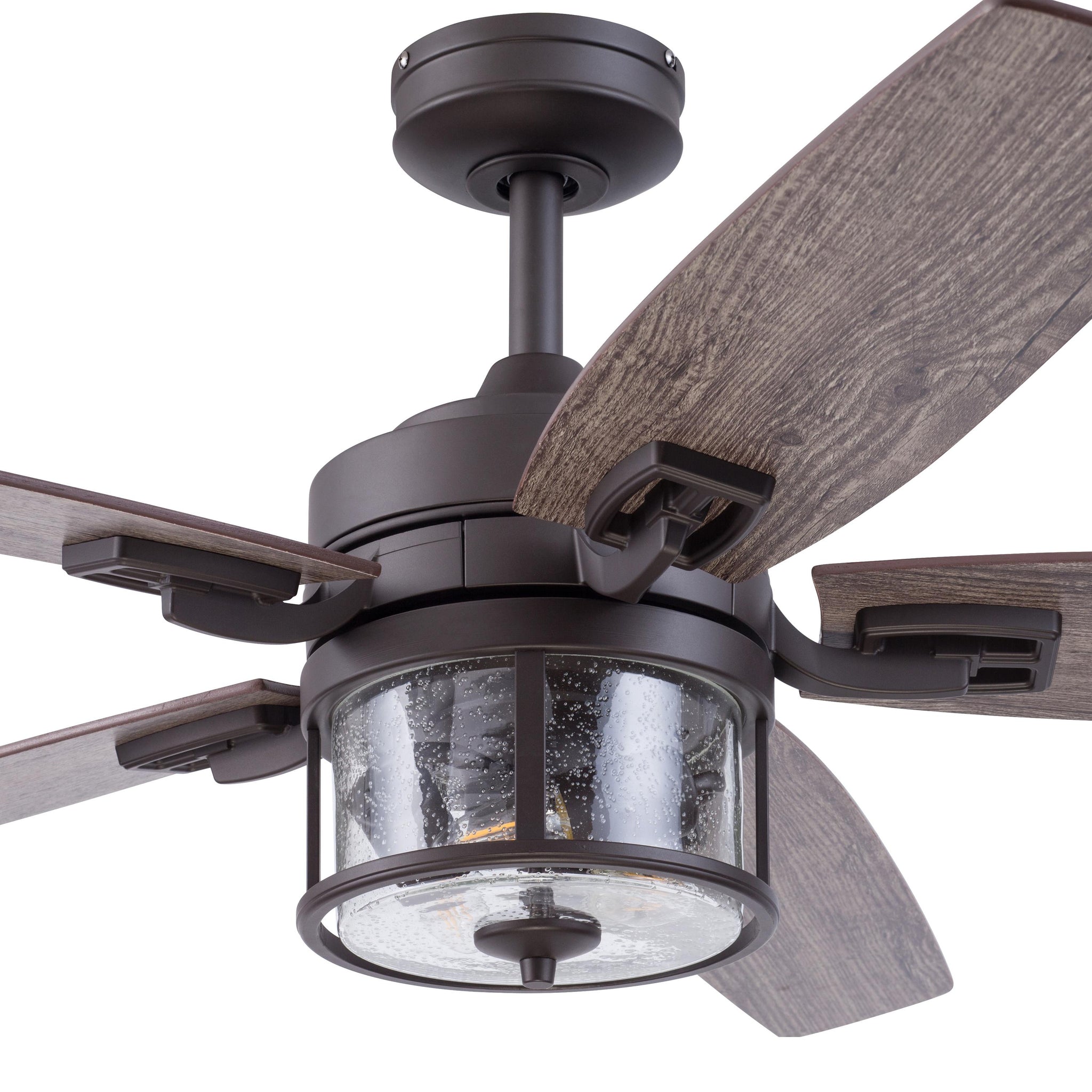 52 Inch Idris, Iron, Remote Control, Indoor/Outdoor Ceiling Fan by Prominence Home