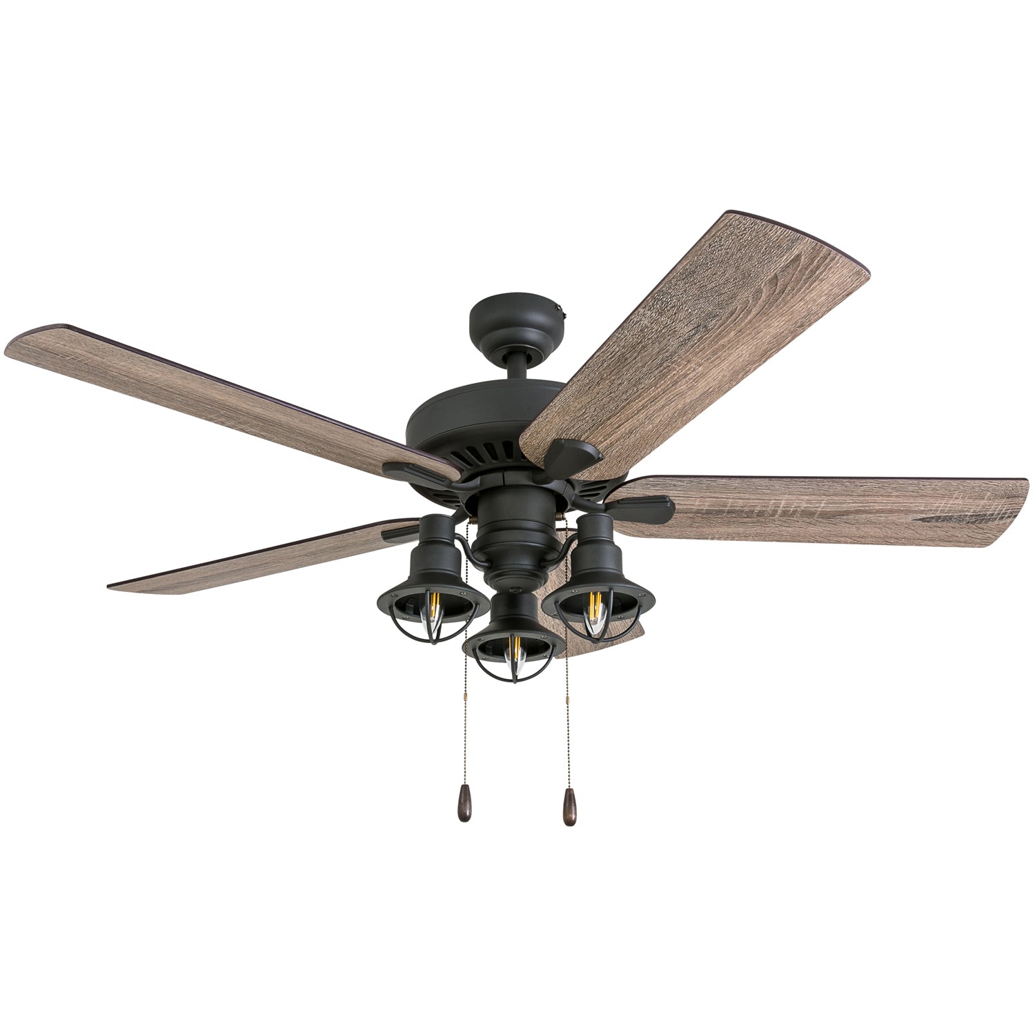 52 Inch Ennora, Bronze, Pull Chain, Ceiling Fan by Prominence Home
