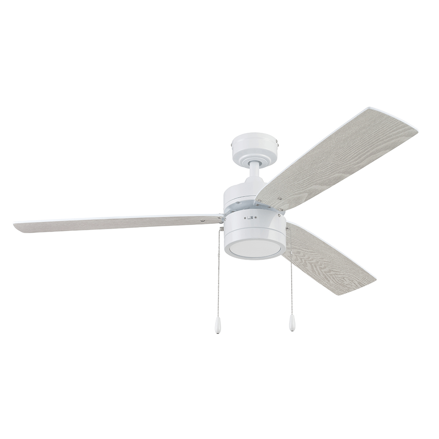 52 Inch Madrona, White, Pull Chain, Ceiling Fan by Prominence Home