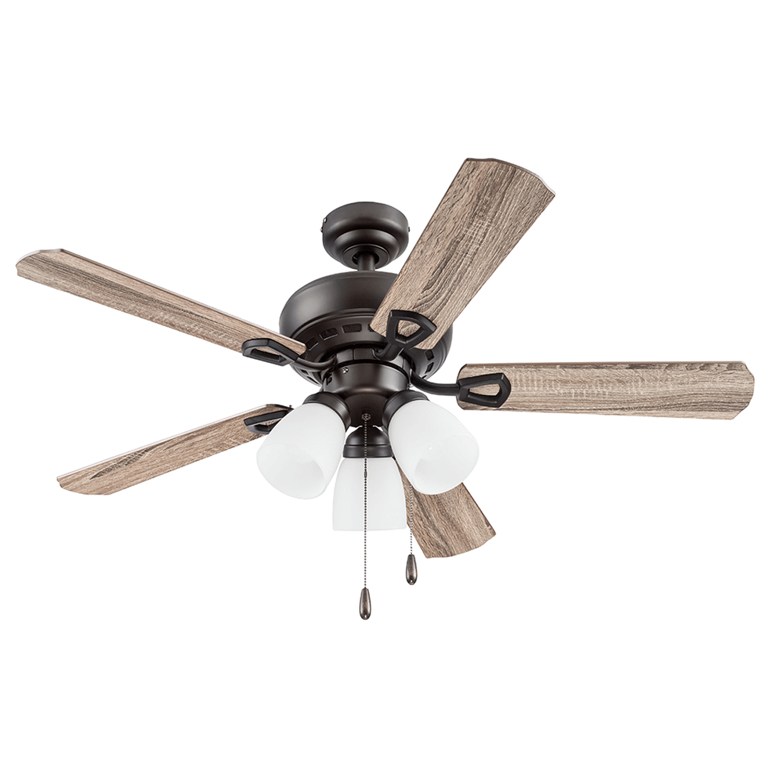 44 Inch Miller Park, Espresso Bronze, Pull Chain, Ceiling Fan by Prominence Home