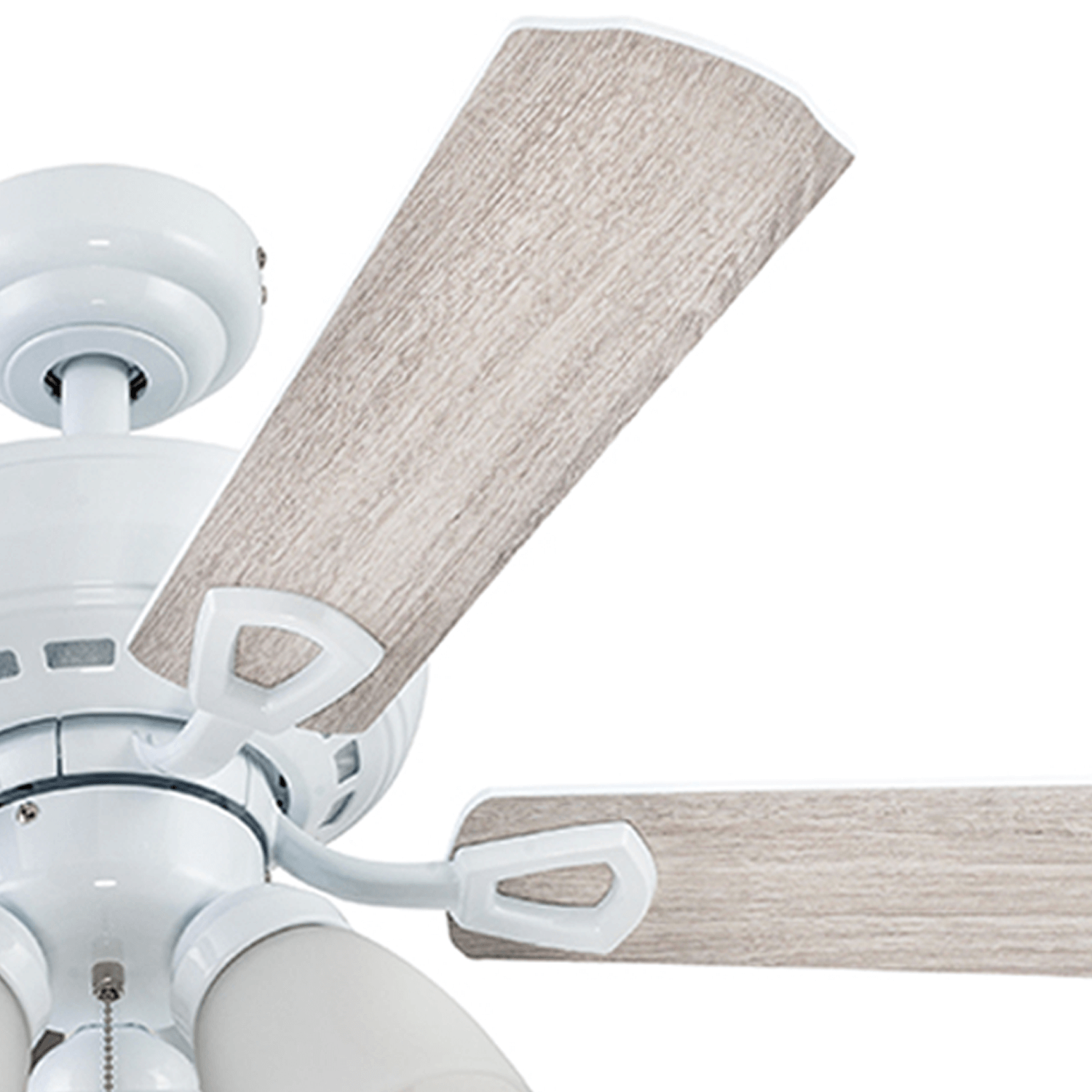 44 Inch Miller Park, White, Pull Chain, Ceiling Fan by Prominence Home