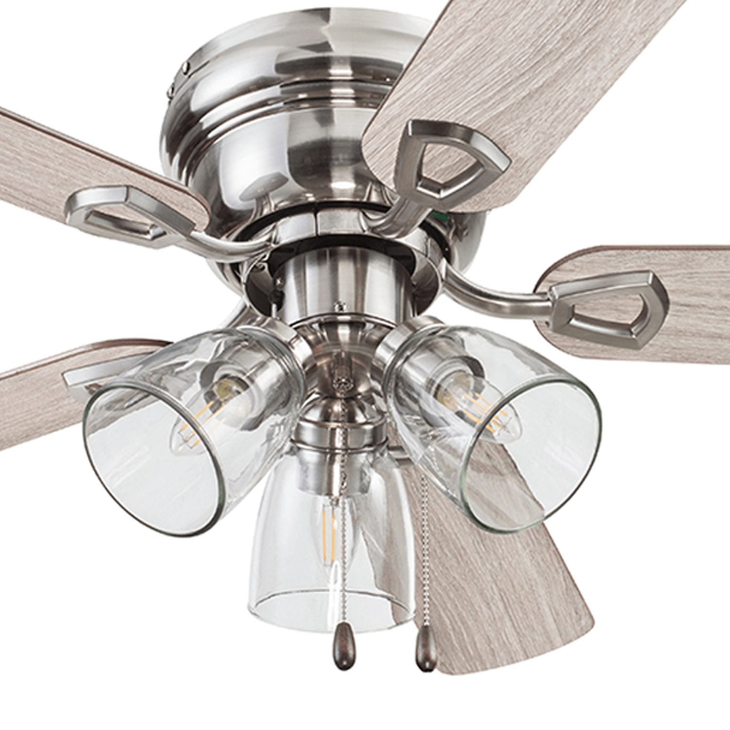 Prominence Home Canyon Lakes Brushed Nickel LED Ceiling Fan top