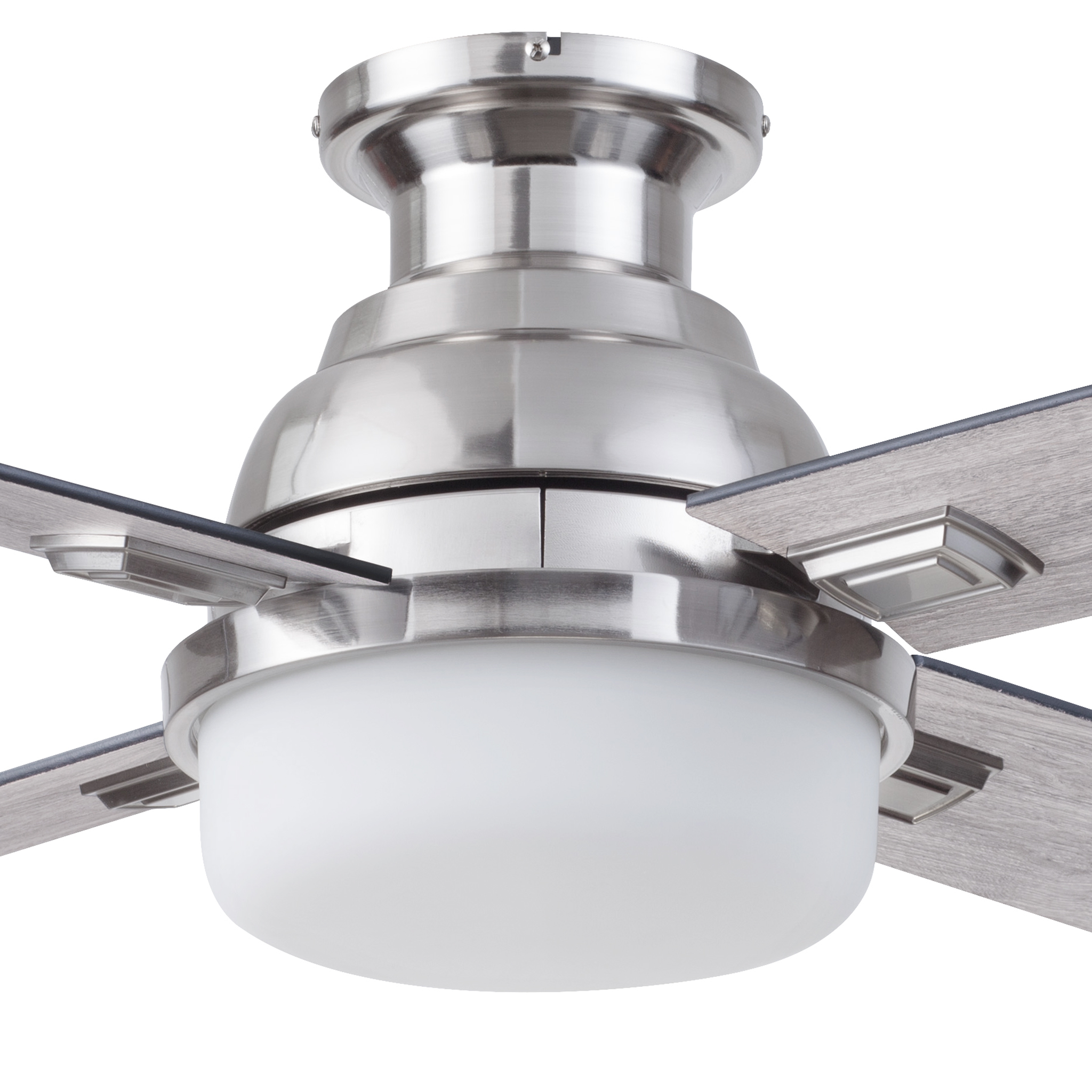 52 Inch Kyrra, Brushed Nickel, Remote Control, Ceiling Fan by Prominence Home