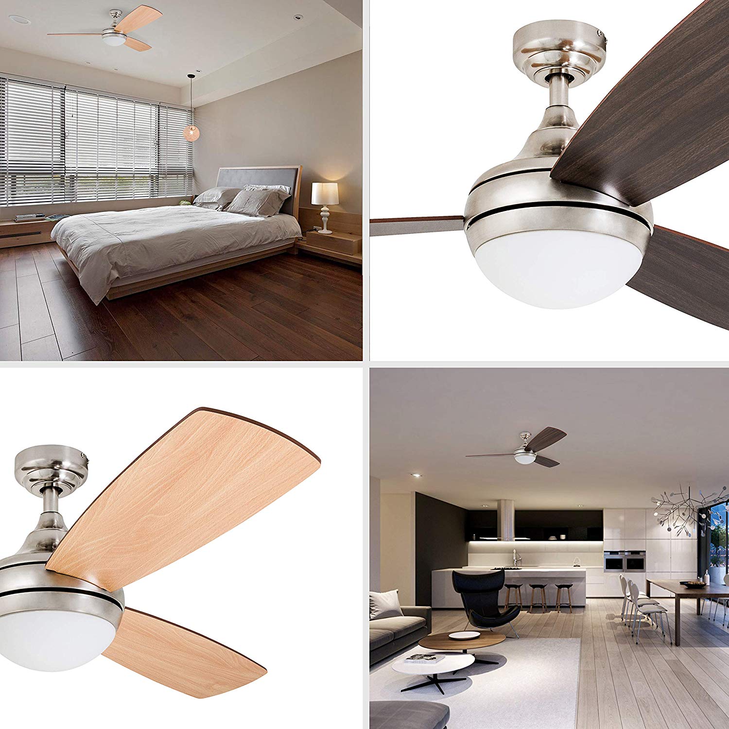 Prominence Home Canyon Lakes Brushed Nickel selling LED Ceiling Fan