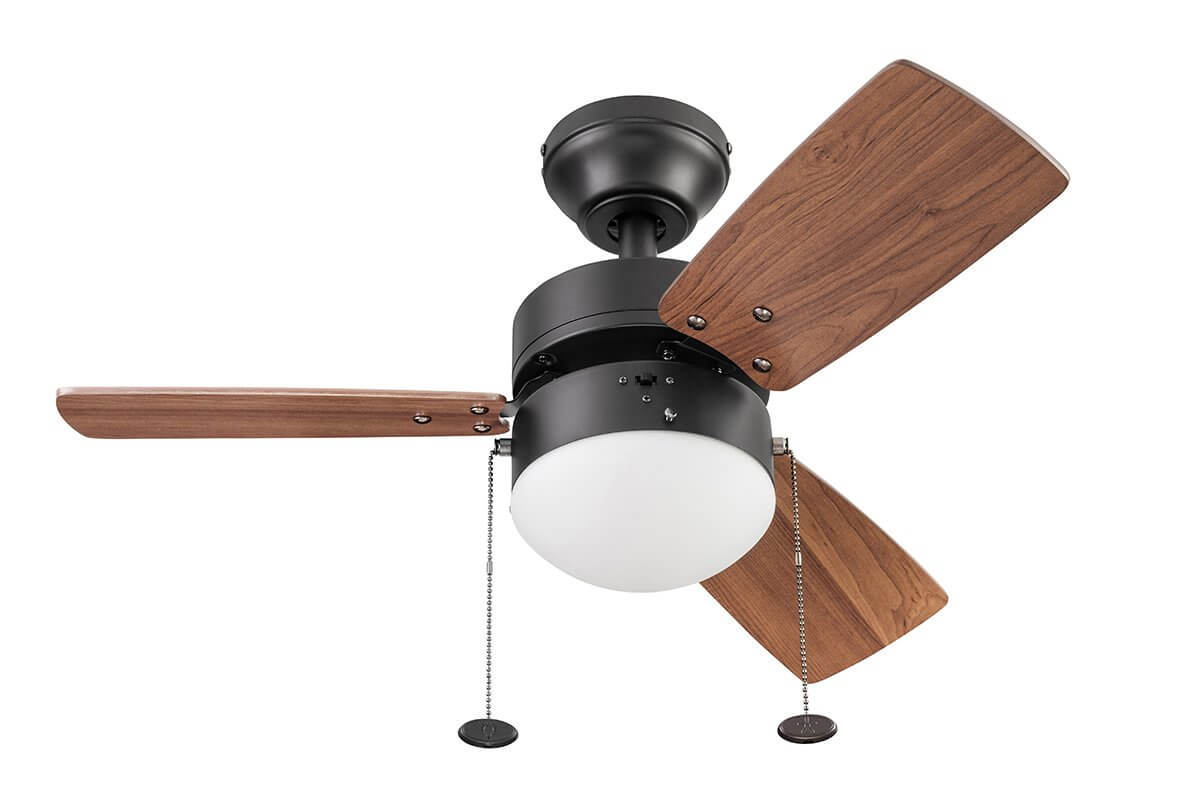 30 Inch Rawling, Espresso, Pull Chain, Ceiling Fan by Prominence Home