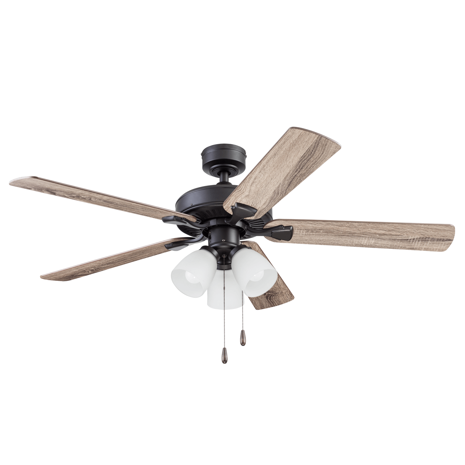 52 Inch Stannor, Espresso Bronze, Pull Chain, Ceiling Fan by Prominence Home