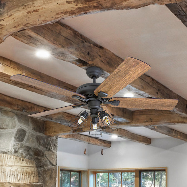 52 Inch Lincoln Woods, Bronze, Remote Control, Ceiling Fan by Prominence Home