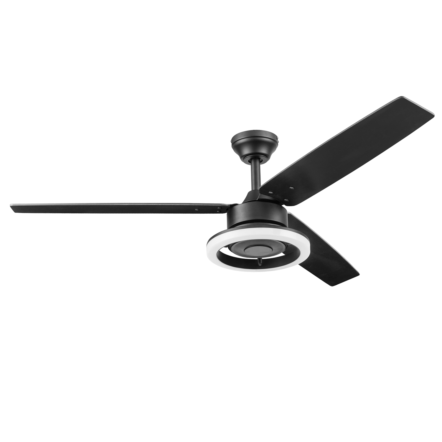 52 Inch Orbis, Matte Black, Remote Control, Ceiling Fan by Prominence Home