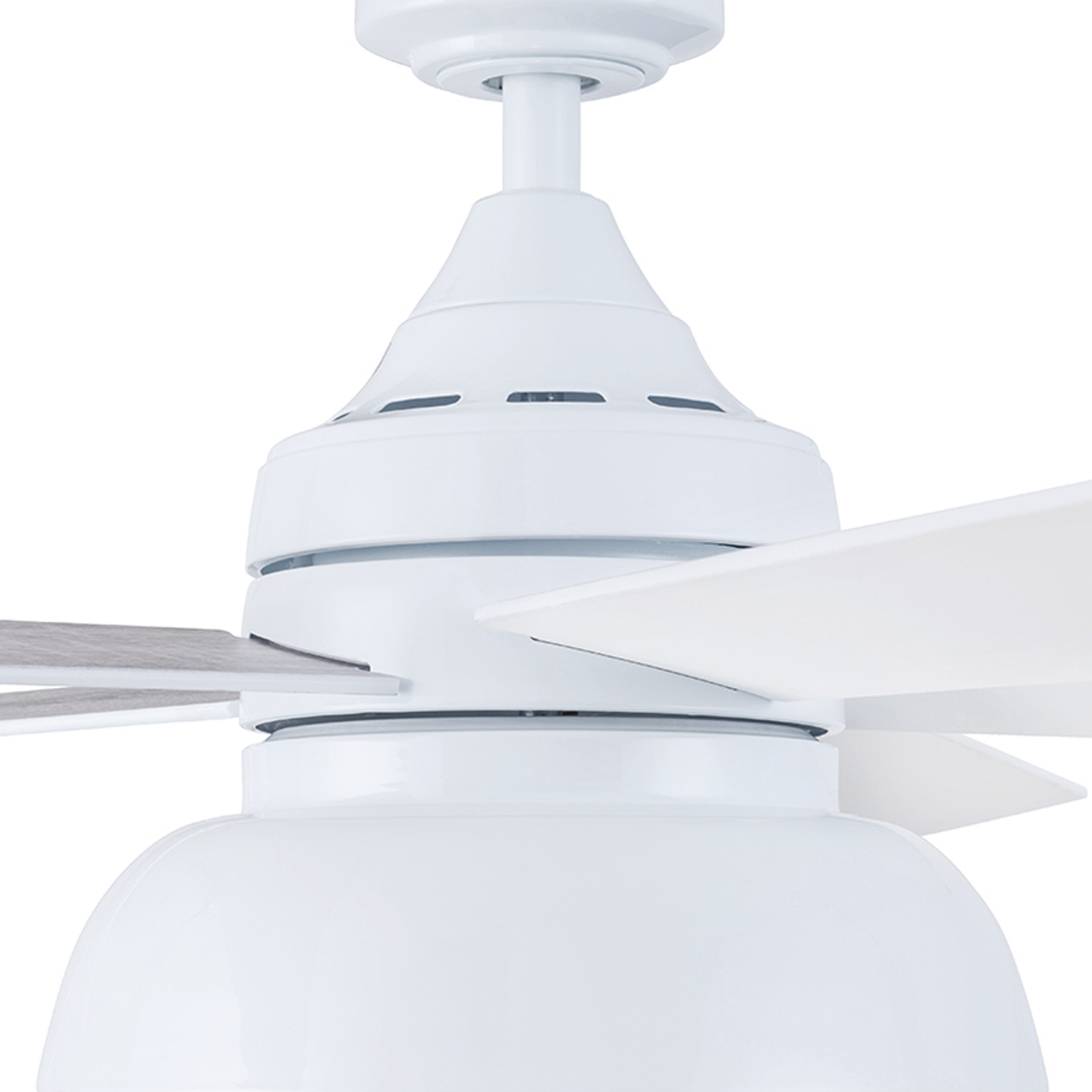 52 Inch Brightondale, Bright White, Pull Chain, Indoor/Outdoor Ceiling Fan by Prominence Home